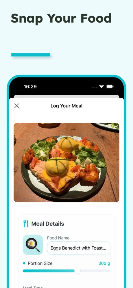 Calolens app — snap a photo of your meal to log it